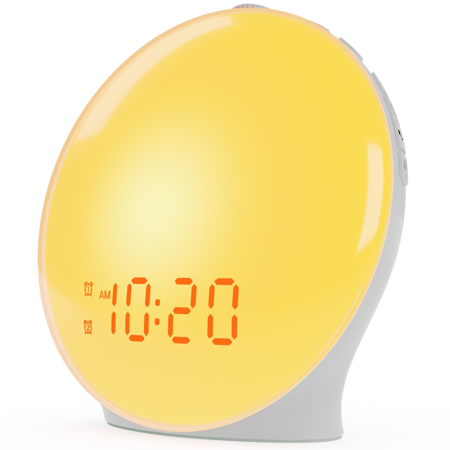 Wake Up Light Sunrise Alarm Clock For Kids, Heavy Sleepers, Bedroom, With Sunrise Simulation, Sleep Aid, Dual Alarms, Fm Radio,