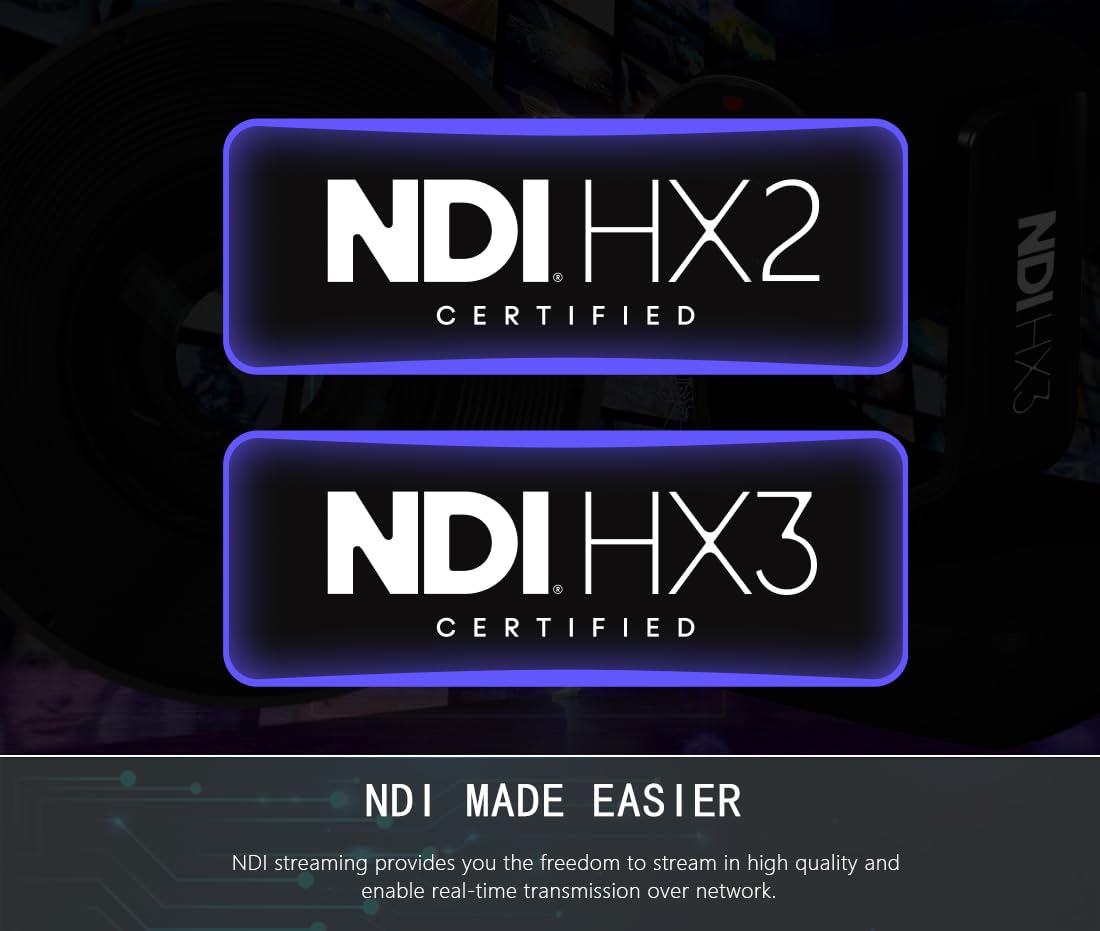 Avkans Ai Auto Tracking Ndi Camera, 20X Live Streaming Hdmi Sdi Usb3.0 Live Streaming Ptz Camera For Church Worship And Event, B