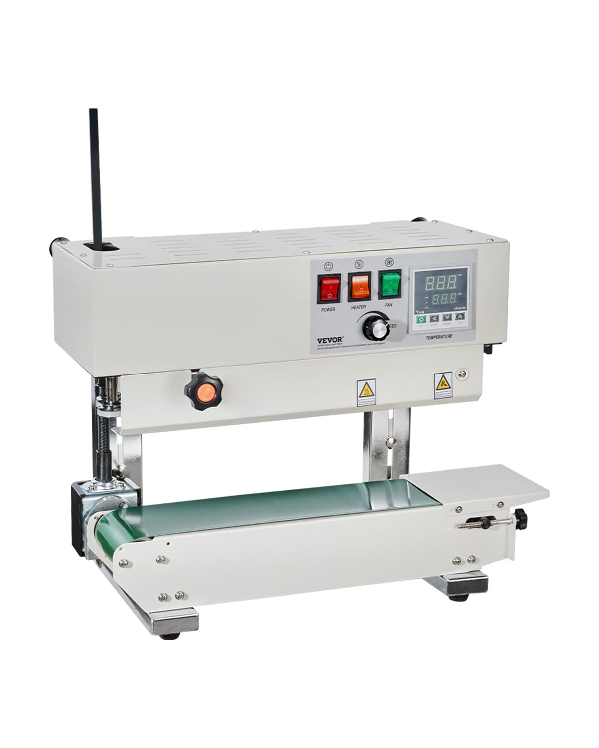 VEVOR Continuous Bag Band Sealing Machine, 0.24-0.47 in/6-12 mm Seal Width, Band Sealer Machine with Digital Temperature Control