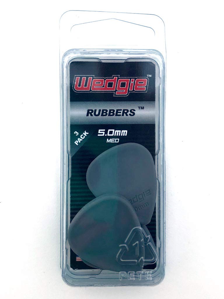 Wedgie Wrpp50M 5.0Mm Medium Wedgie Rubber Pick, 3 Pack