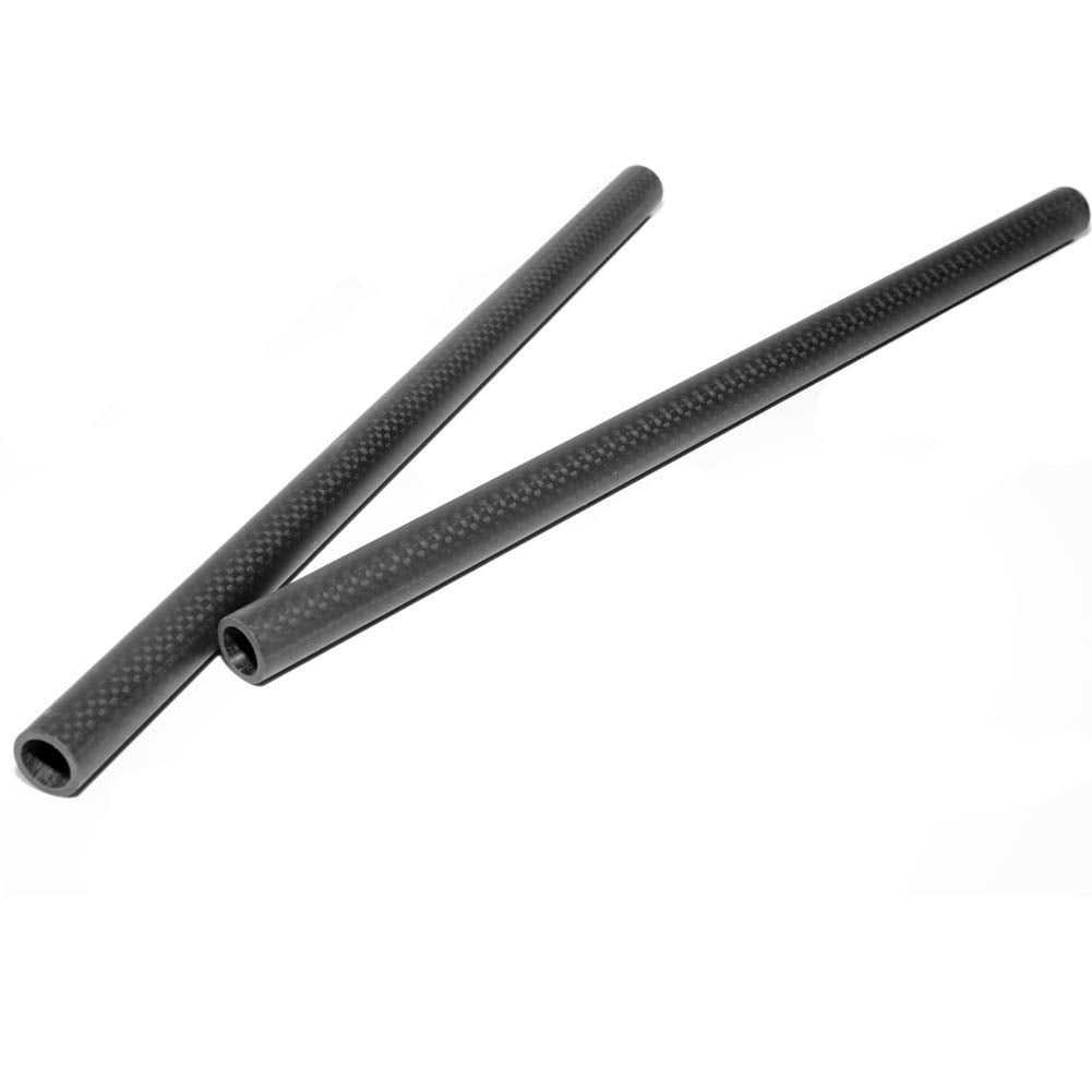 Niceyrig Carbon Fiber 15Mm Rod 12 Inch For Rod Rail Support System, Dslr Shoulder Rig, Pack Of 2 011