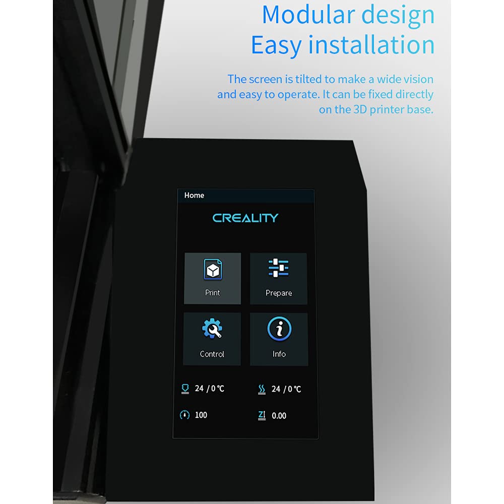 Upgrade Intelligent Ender-3 Touch Screen Kit Hd Full Color Screen Display Compatible With Ender 3 V2, Ender 3 Pro 3D Printer