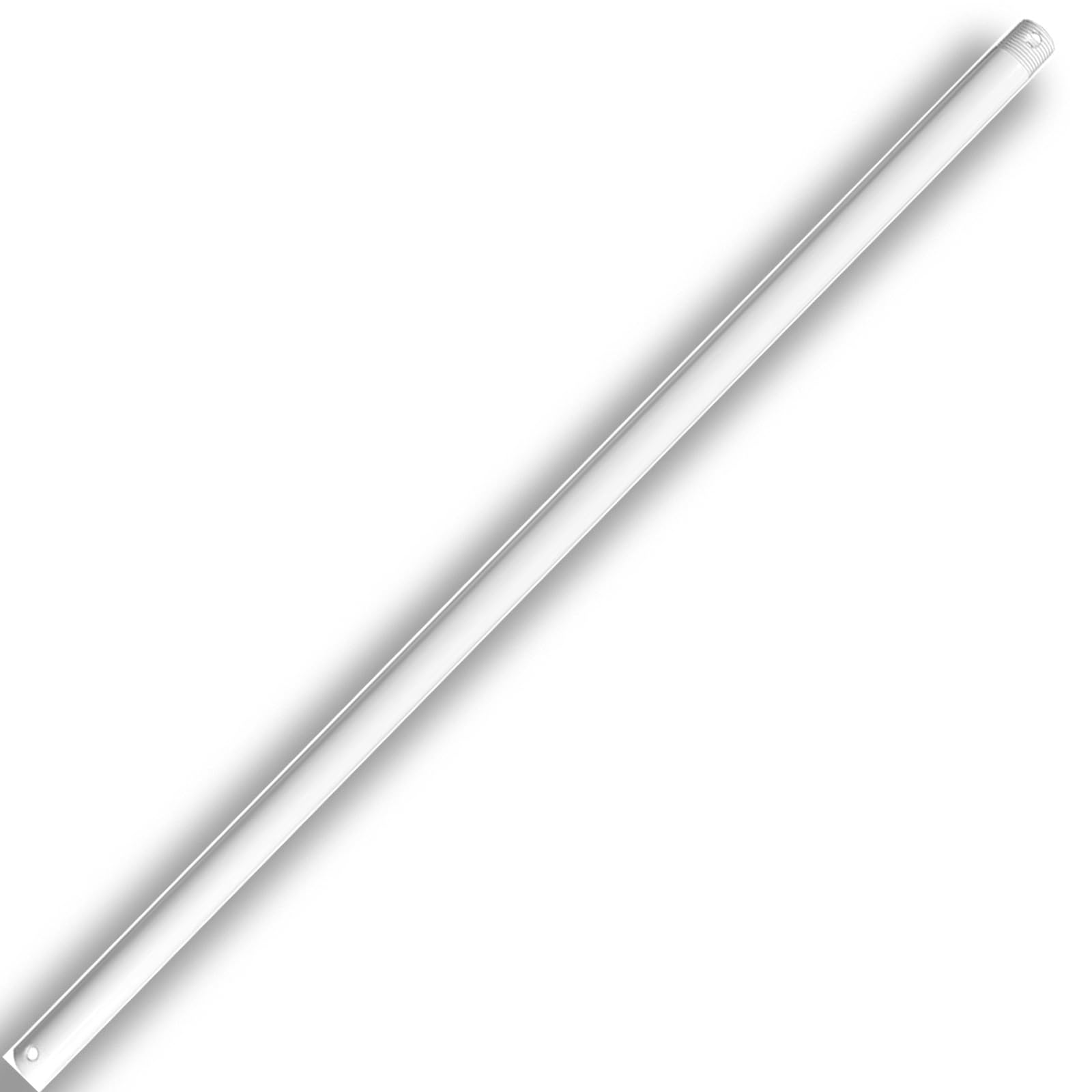 36 Inch Ceiling Fan Downrod Threaded, 1 Inch Outer Diameter Matte White Ceiling Fan Extension Rod (With Threads),Down Rods Compa
