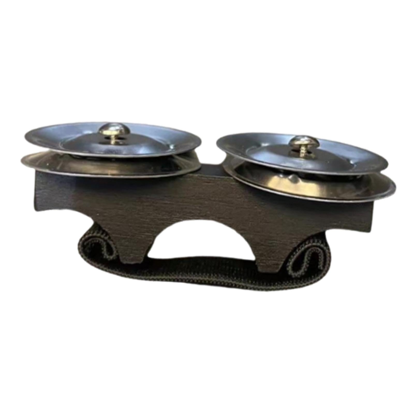 CALANDIS Finger Tambourine Hand Drum Hand Tambourine Bell For Performance Live Rhythm Black | Tambourines | Hand Percussion | Pe