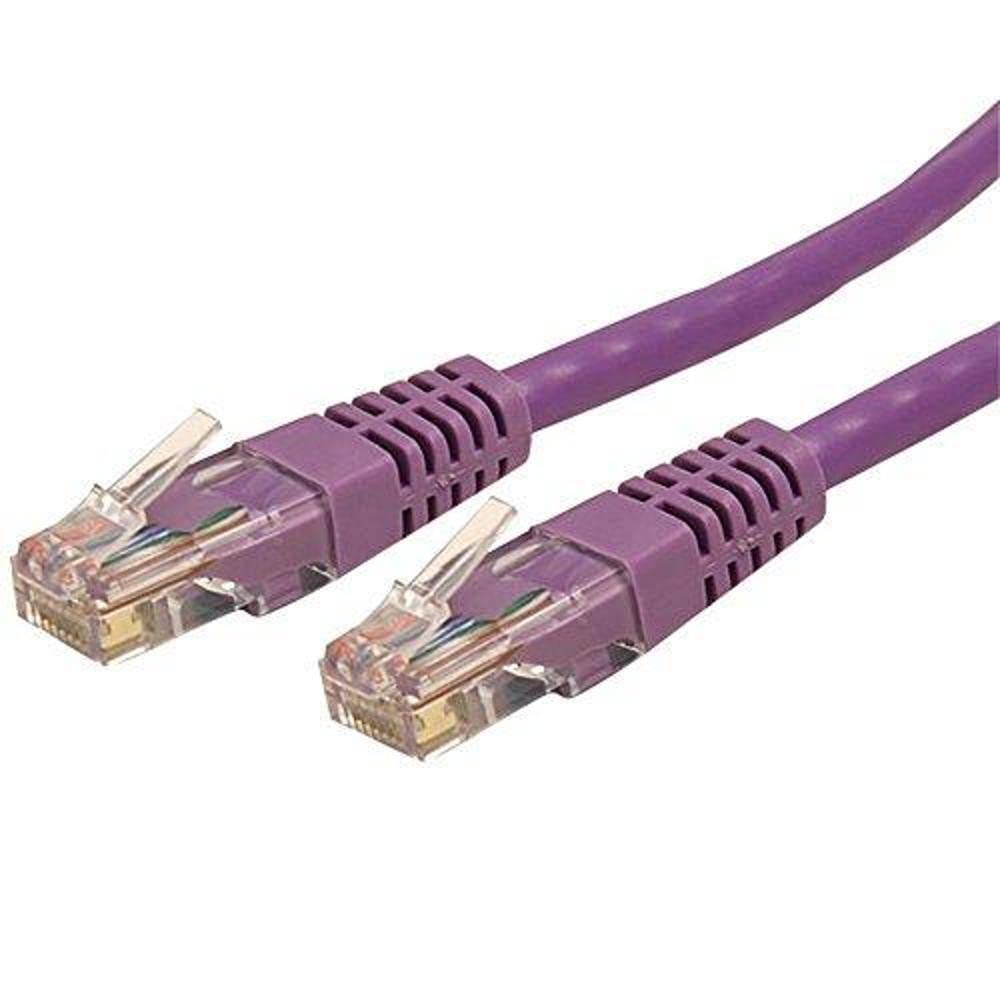 Startech.Com 20Ft Cat6 Ethernet Cable   Purple Cat 6 Gigabit Ethernet Wire  650Mhz 100W Poe++ Rj45 Utp Molded Category 6 Network