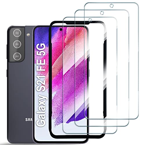 Aacl Galaxy S21 Fe Screen Protector Tempered Glass For Samsung Galaxy S21 Fe 5G,6.4 Inch,[Support Fingerprint Unlock][Full Scree