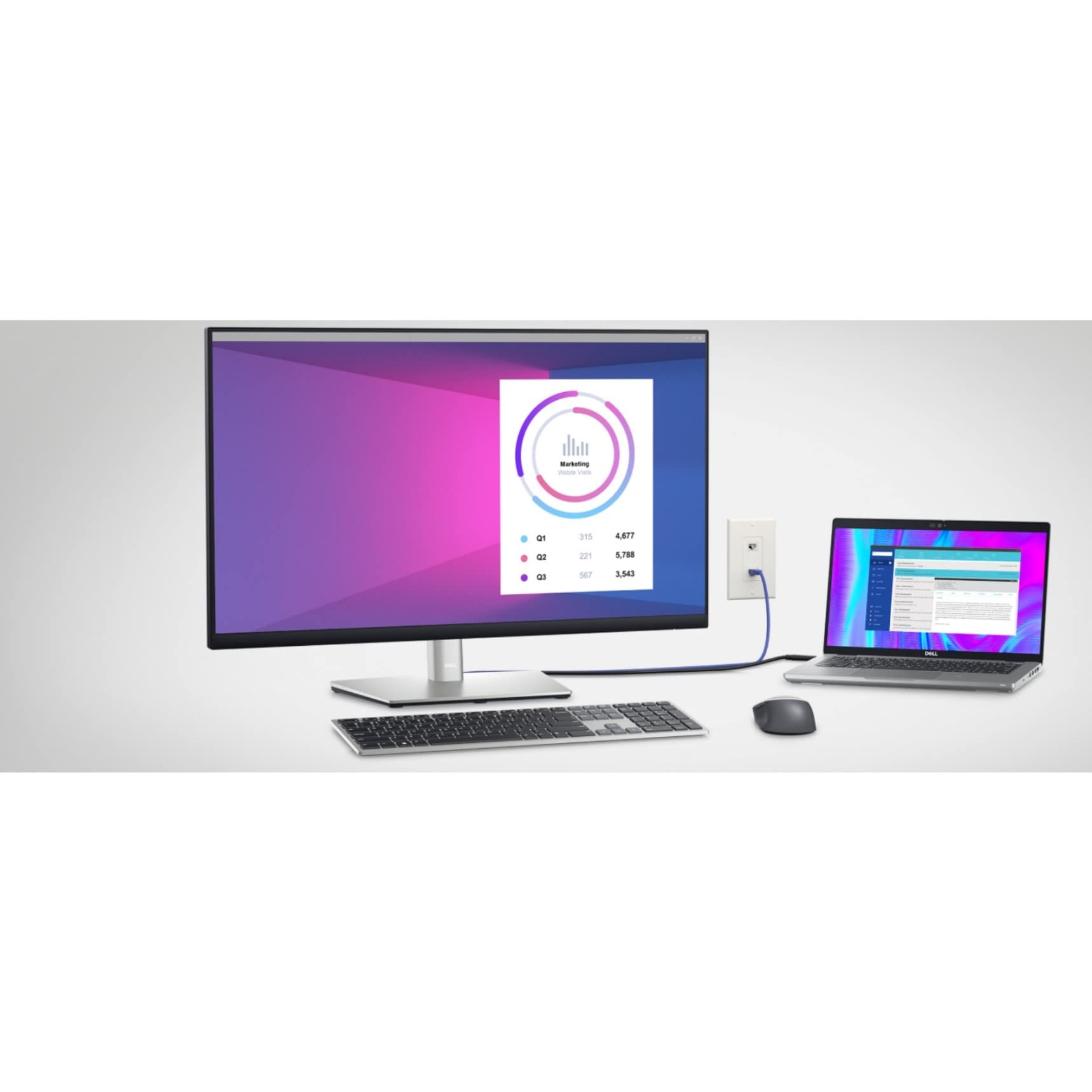 Dell P3223De 31.5 Qhd Wled Lcd Monitor - 16:9 - Black, Silver