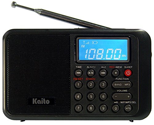 Kaito Ka108 Super Sound Quality Am Fm Shortwave Radio With Mp3 Player And Radio Recorder, Radio Time Schedule Recorder,Alarm Clo