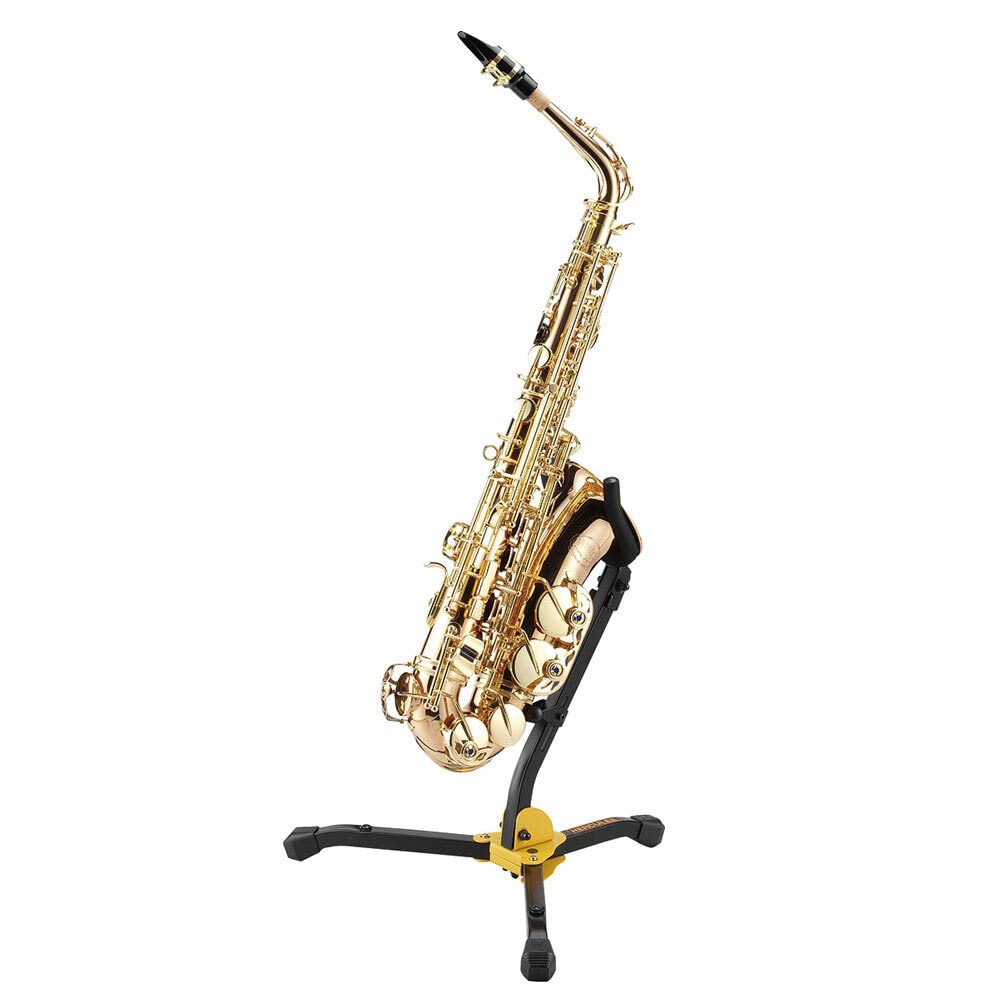 Hercules Ds530Bb Alto/Tenor Saxophone Stand With Bag,Black