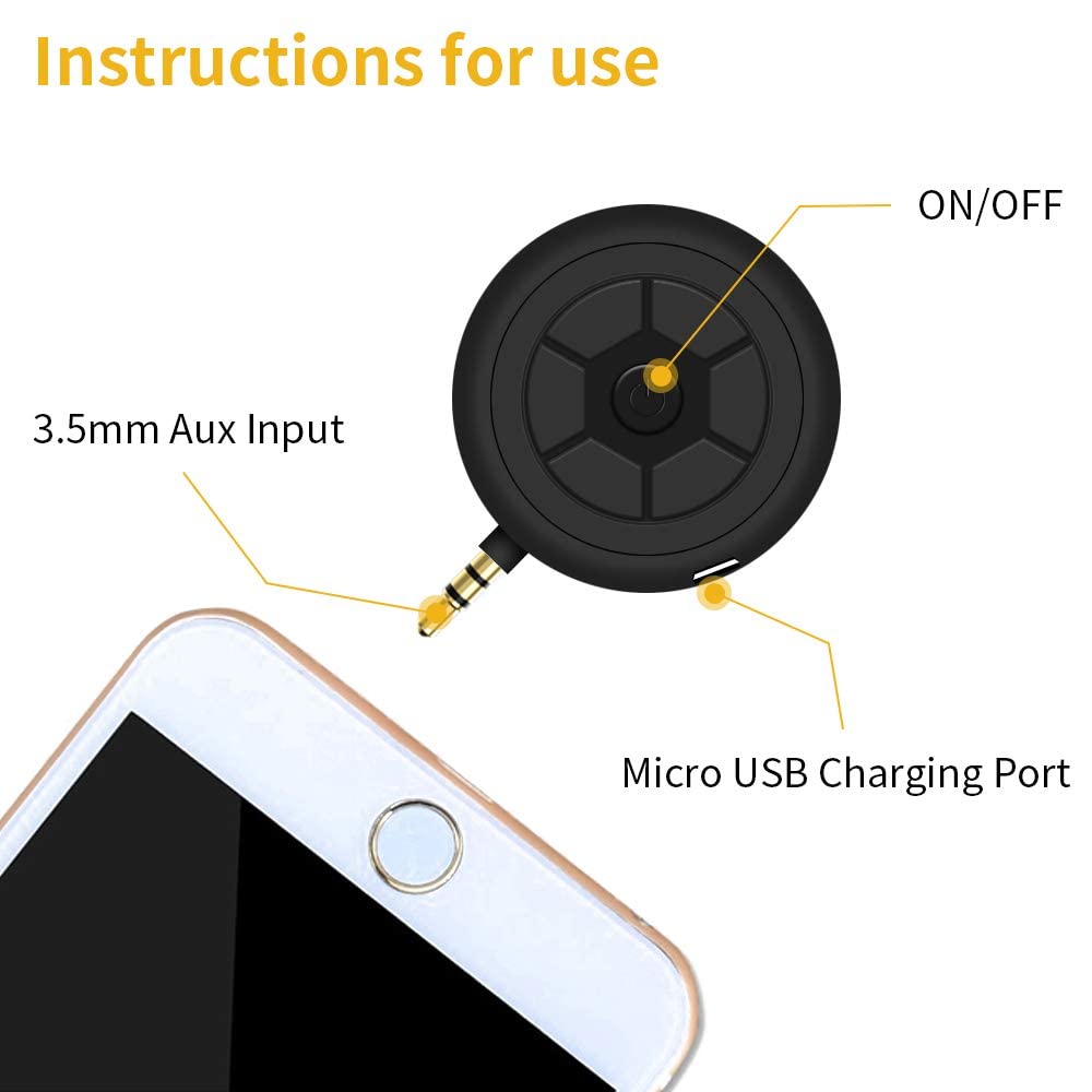 Mini Portable Speaker, 3W Mobile Phone Speaker Line In Speaker With Clear Bass 3.5Mm Aux Audio Interface, Plug And Play For Iphone, Ipad, Ipod, Tablet, Smartphone