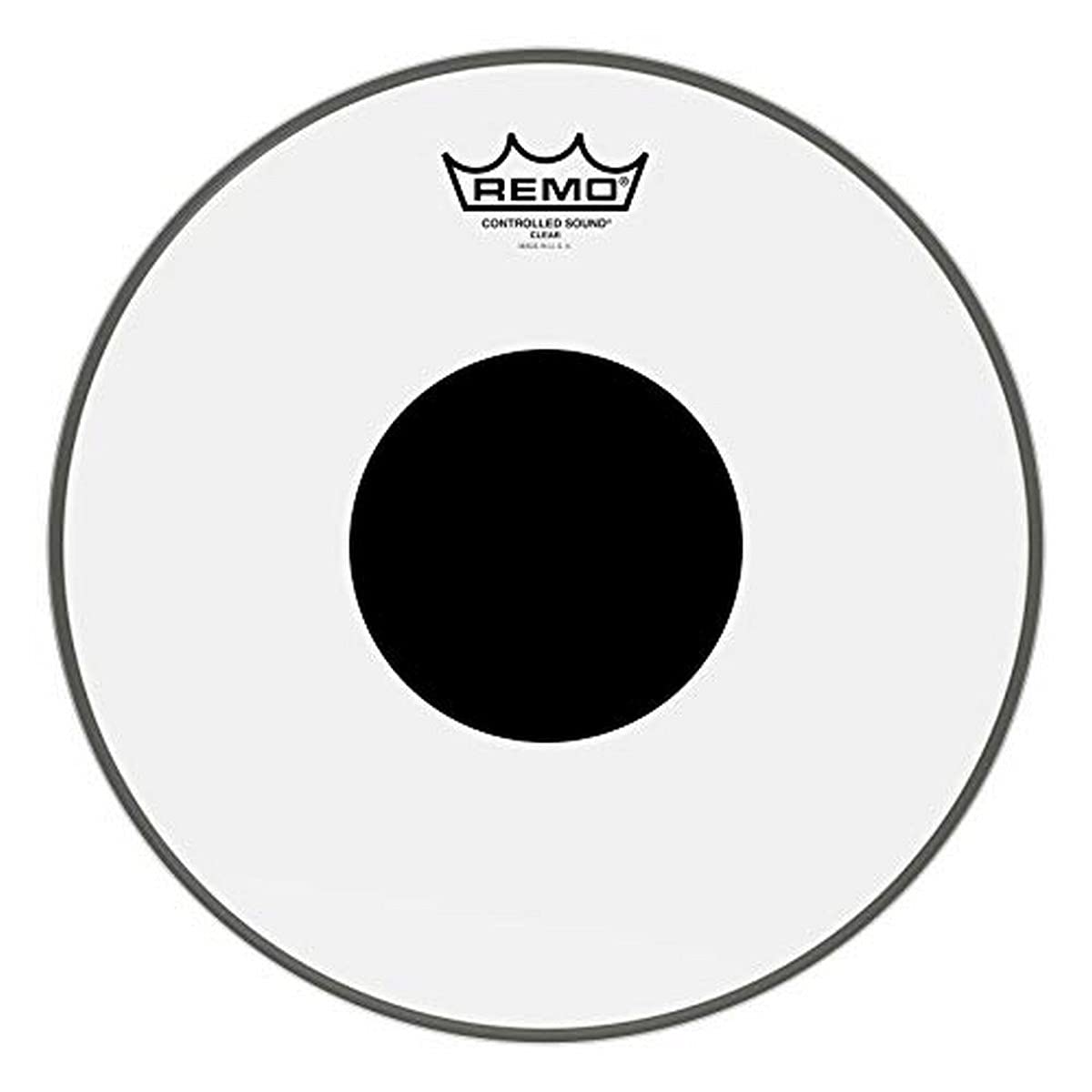 Remo Controlled Sound Clear Drum Head With Black Dot   12 Inch
