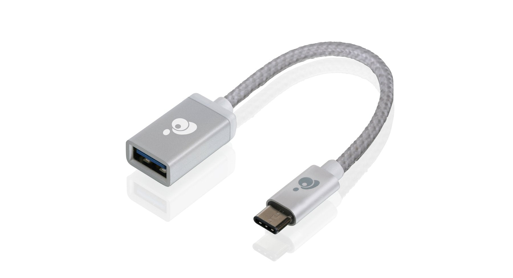 Iogear Charge & Sync Usb-C To Usb Type-A Adapter, Silver, G2Lu3Caf10-Sil