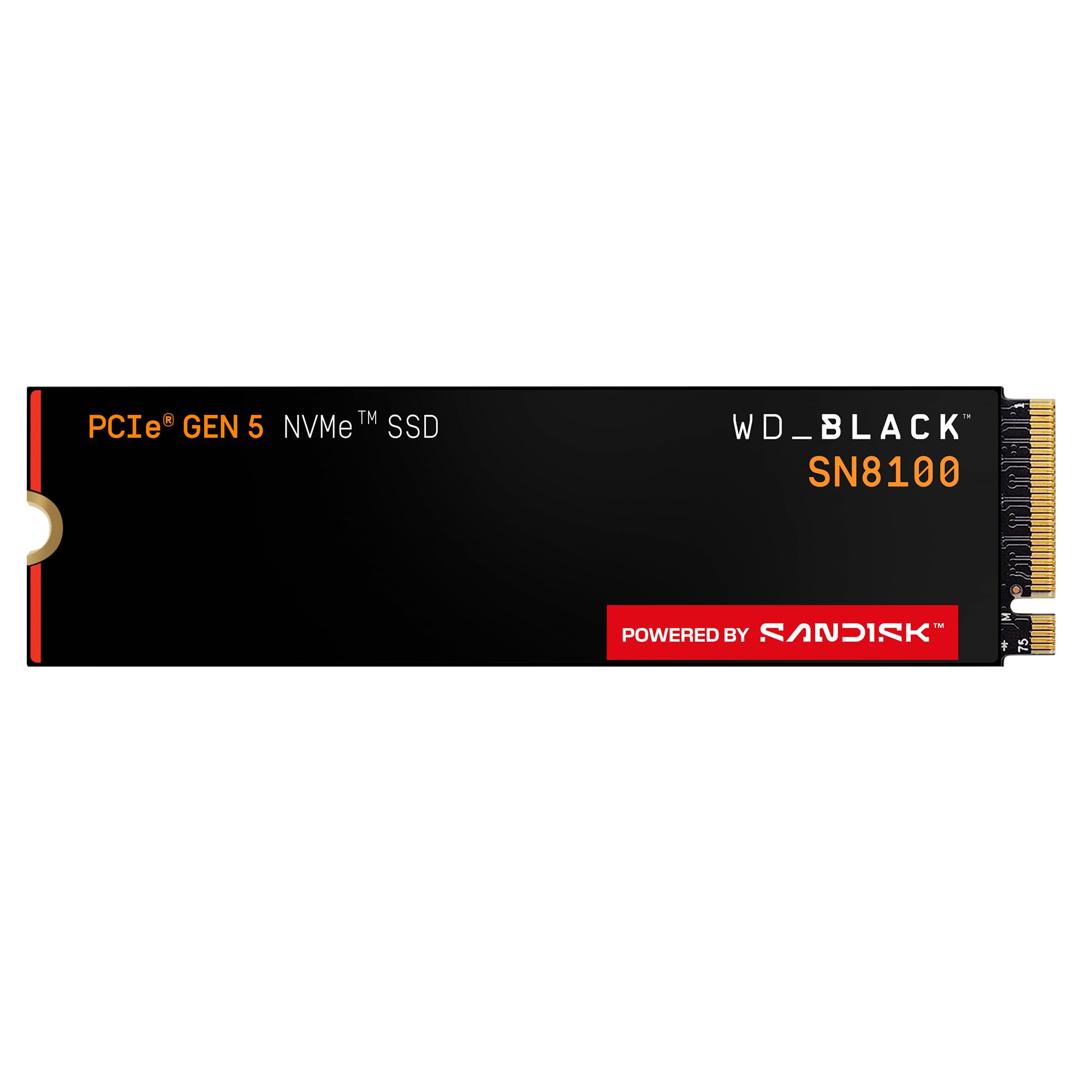 WD_Black SN8100 8TB NVMe SSD - PCIe 5.0x4, M.2 2280, Up to 14,900MB/s Read Speed, up to 11,000MB/s Write Speed, Best for AI Appl