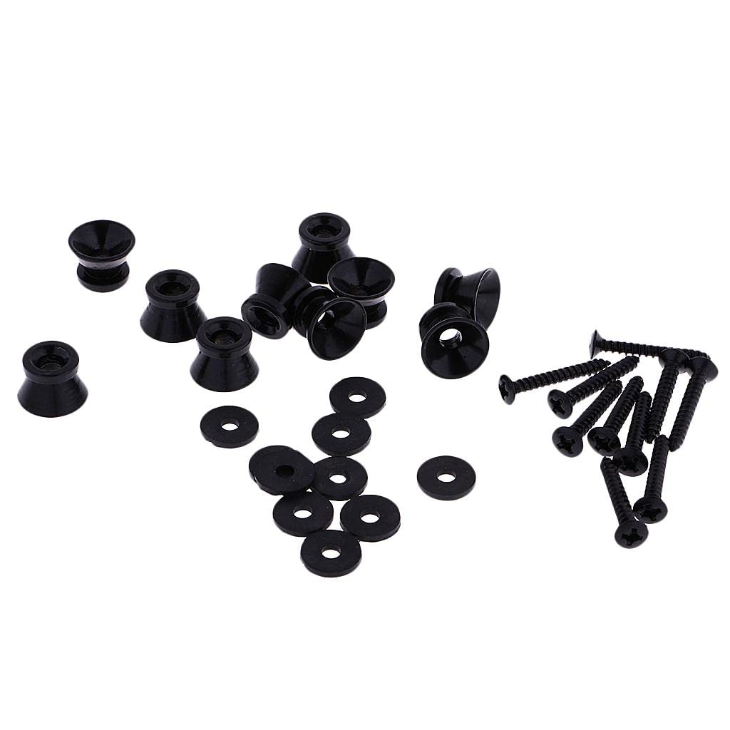 Snappsy Acoustic Guitar Strap Locks Straplocks Strap Buttons for Electric Bass Black|Musical Instruments & Gear | Guitars & Bass