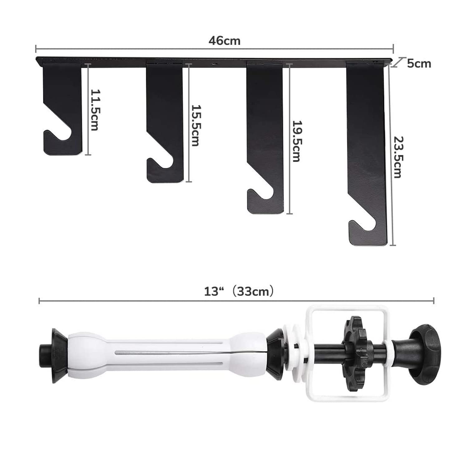 Bimiti Backdrop Wall Mount 4 Photography Backdrop Roller System With 8 Extension Rods 4 Chains For Fixing 4 Background Panels Ba