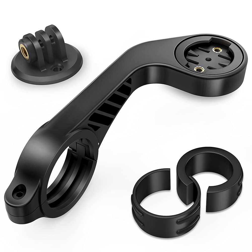 Tusita Out Front Mount Compatible With Garmin Edge Gps Bike Computer, Xoss G/G+, Igpsport   Cycling Handlebar 25.4Mm 31.8M
