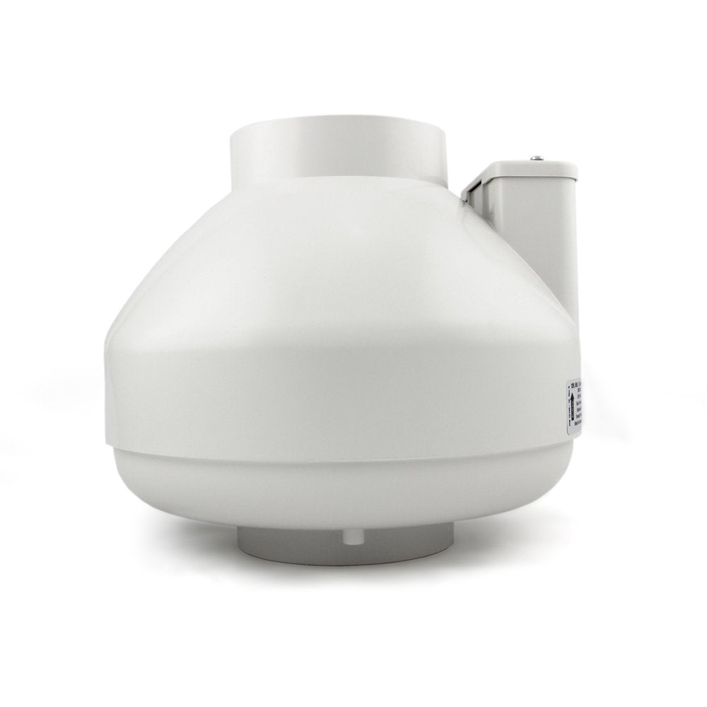 RadonAway RP140 Radon Mitigation Fan, 4" White, Durable Plastic Construction