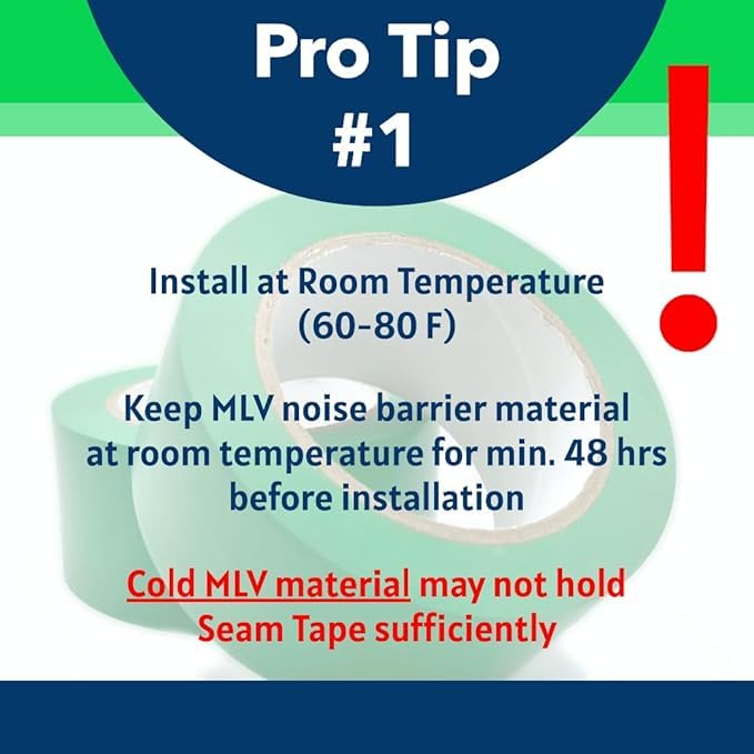 Uberquiet Mlv Seam Tape, 2 X 108 - For Installation Of Mass-Loaded Vinyl Noise Barriers (12)