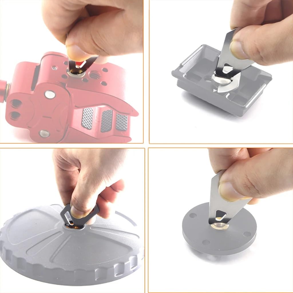 Thtrht 2 Pack Coin Driver Wrench Tool Combo Finger Spanner Fastener Aluminum Alloy Screwdriver For Camera Quick Release Plate Ds