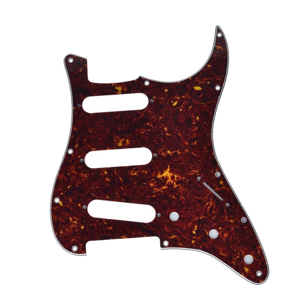 Kaish 11 Hole St/Strat Style Pickguard Sss Pick Guard For Usa/Mexico Stratocaster/Strat Vintage Tortoise
