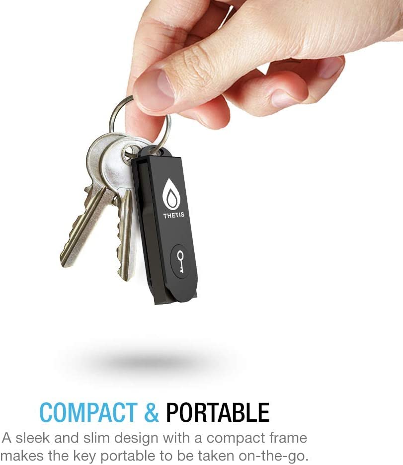 Thetis Security Key   U2F And Fido2, Usb A, Two Factor Authenticator With Bluetooth, Multi Layered Authentication Protection Hotp U2F Compatible Windows, Macos, Gmail, Linux   Black