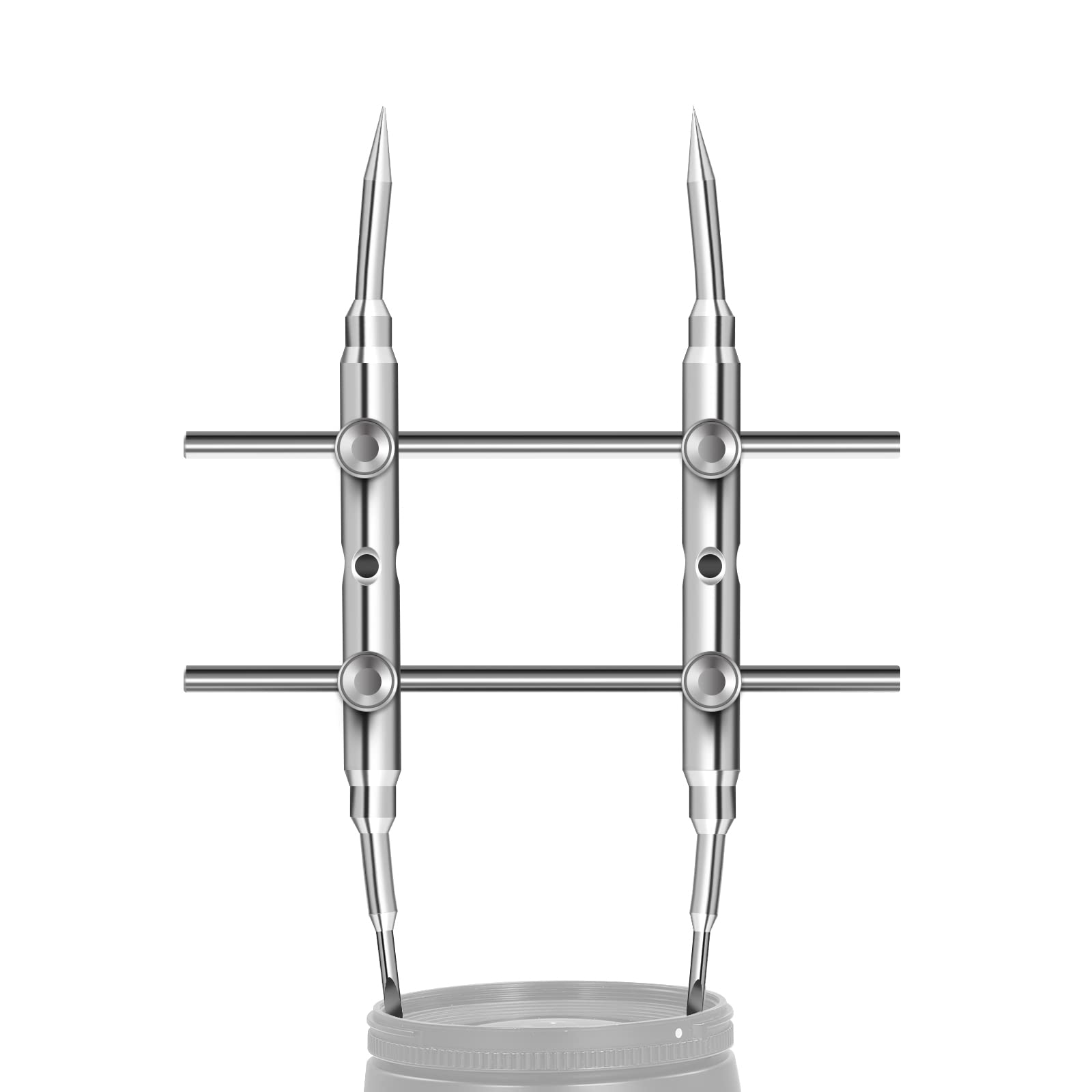 Neewer Stainless Steel Lens Spanner Wrench, Professional Curved Double Sided Pointy/Flat Tips Lens Removal Tool With Four Screws