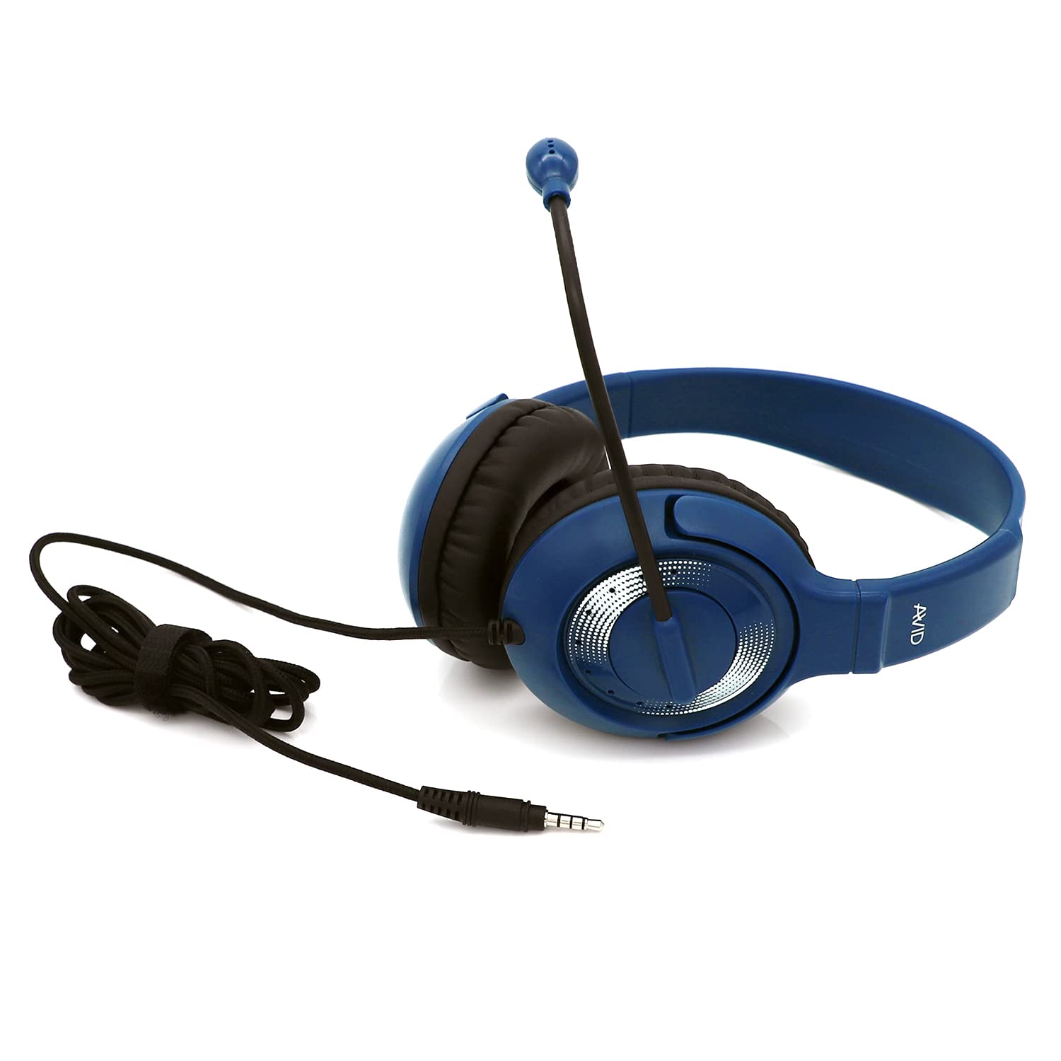 Avid Products Ae-55 Headset Blue And Silver With Trrs Plug