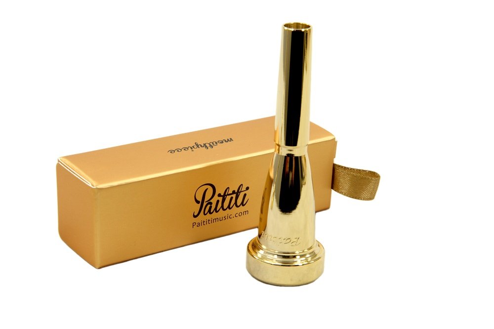 Paititi Gold Plated Rich Tone Bb 7C Trumpet Mouthpiece