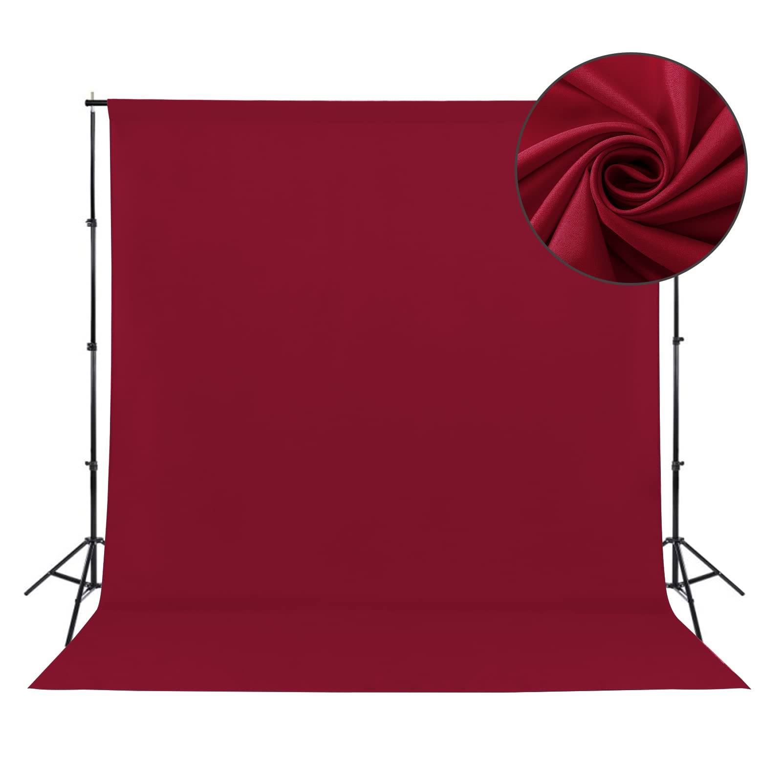 Sugargirl 8Ftx10Ft Red Screen Backdrop Background For Photography, Polyester Photo Backdrop For Photoshoot, Party, Video And Tel