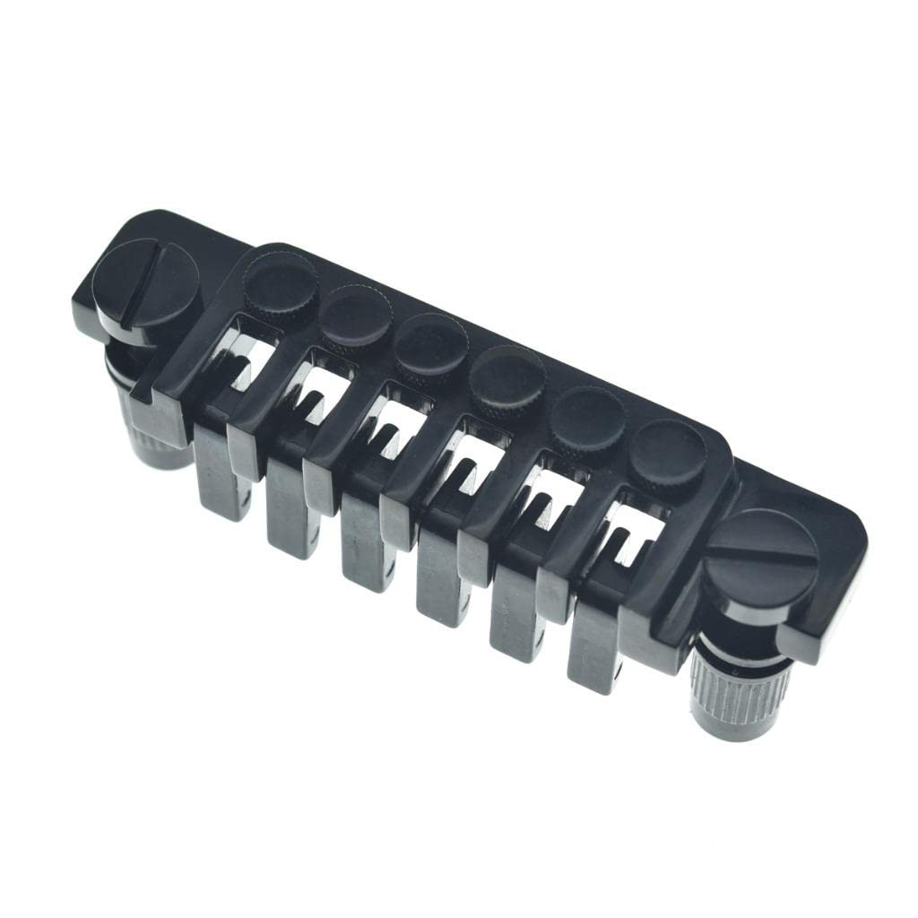 Kaish Electric Guitar Tp 6 Style Lp Bridge Stop Bar Vintage 70'S Bridge Tailpiece With Fine Tuners/Studs For Lp Les Paul/Sg/Es E