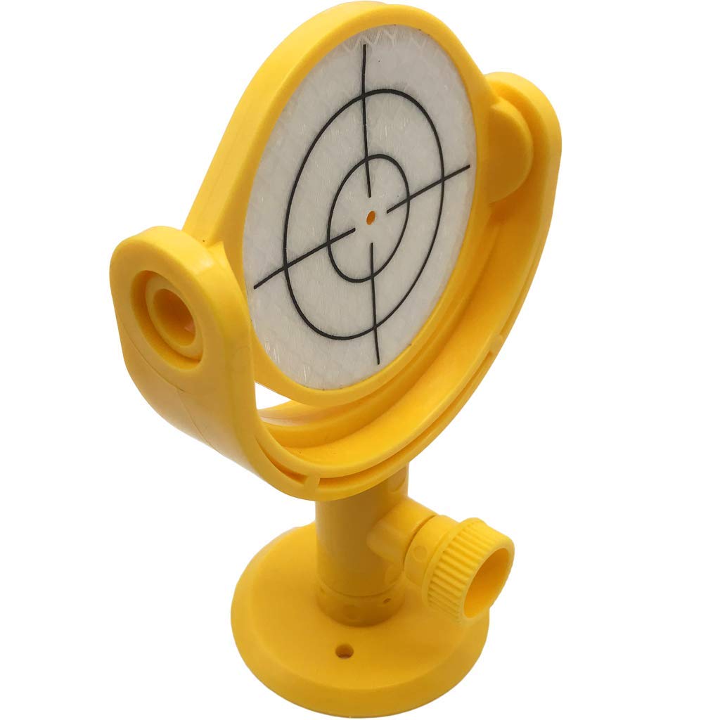 Geoleni Mini Prism Surveying, Surveying Prism Reflective Target Sheet With Holder Mp103 With Printed Crosshair