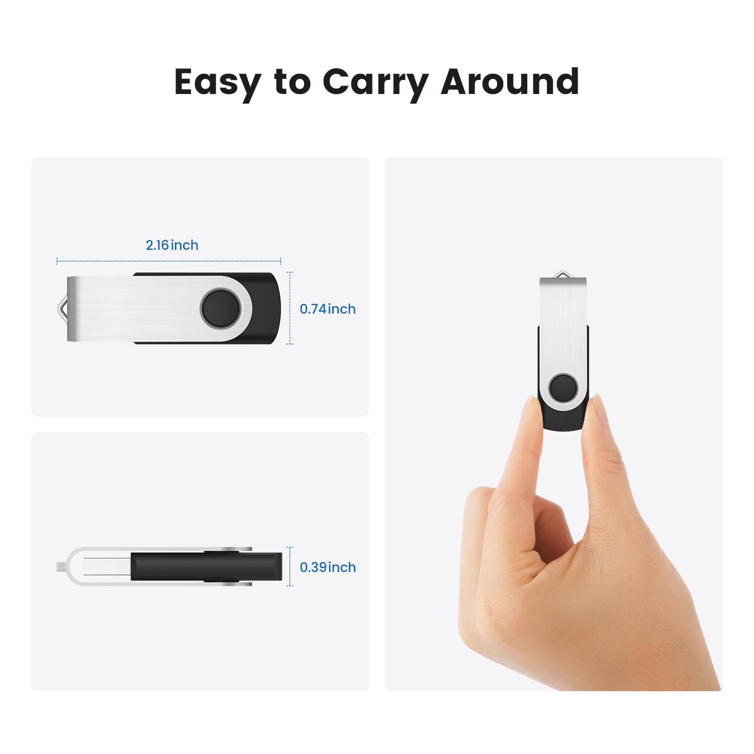 32Gb Flash Drive 32Gb Usb Flash Drive 10 Pack Thumb Drive Memory Stick Swivel Jump Drive Keychain Design, Mixcolored