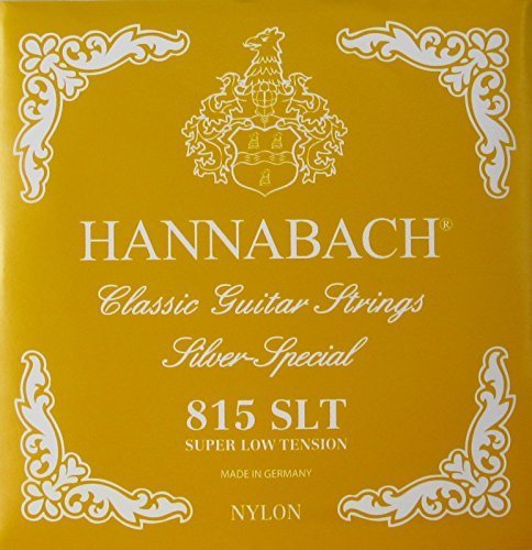 Hannabach Classical Guitar Super Low Tension Nylon/Silver, 815 Slt