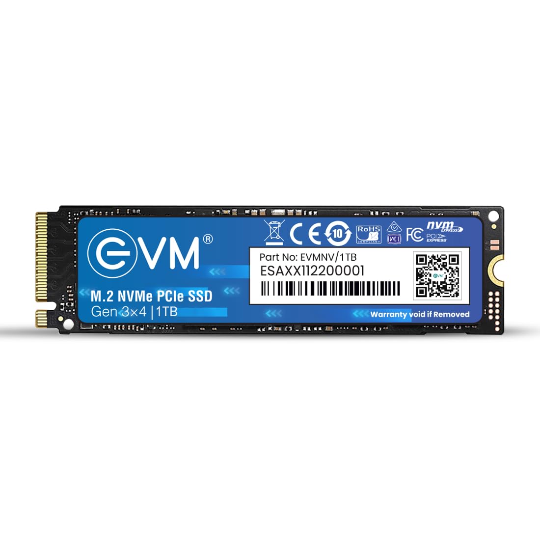 Evm 1Tb Nvme Gen 3X4 Internal Ssd (2280)  Upto 3500Mb/S Read & 2800Mb/S Write | Pcie 3.0 M.2 Solid State Drive For Gaming, Lapt