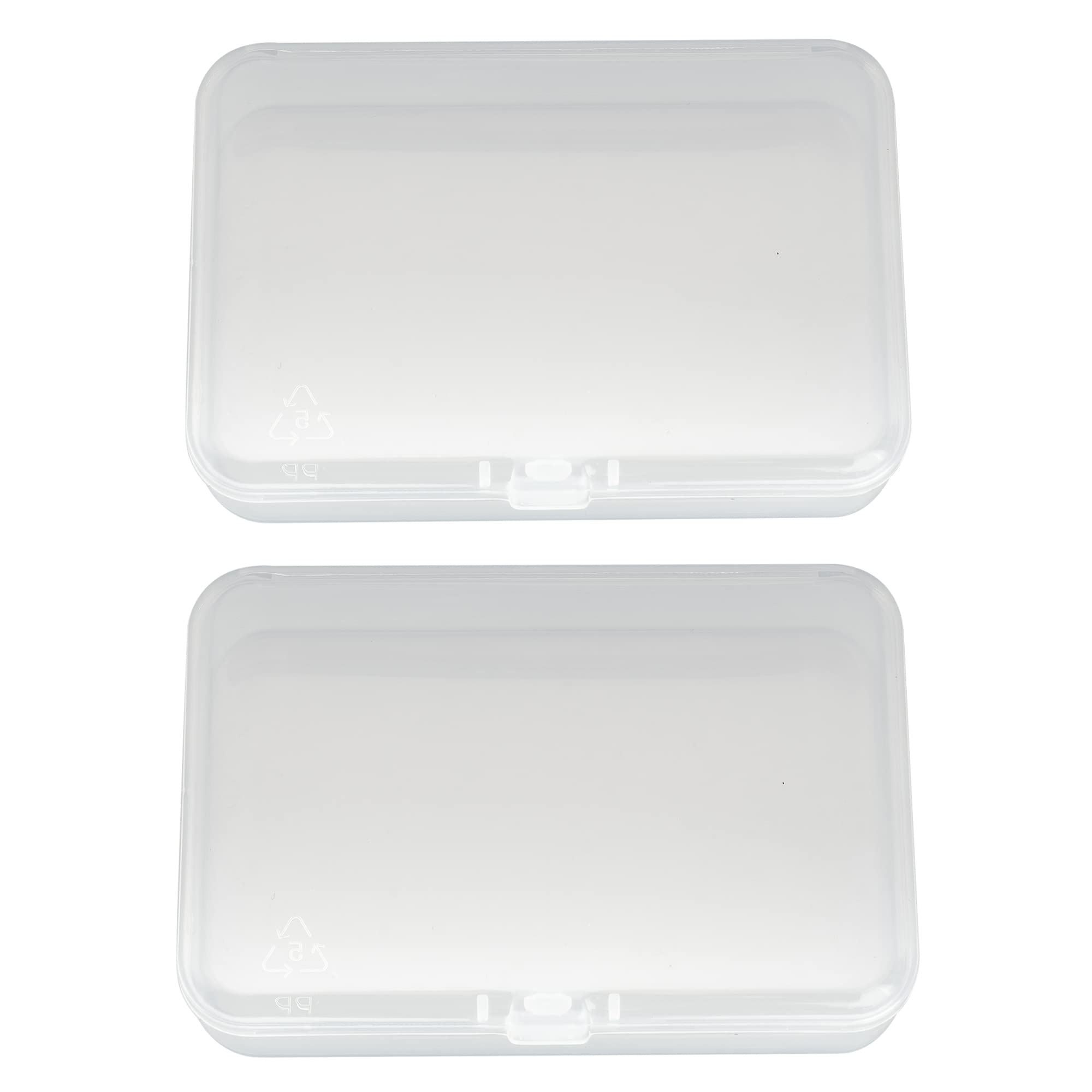 Musiclily Transparent Plastic Acoustic Electric Guitar Pick Holder Case Storage Box (Pack Of 2)