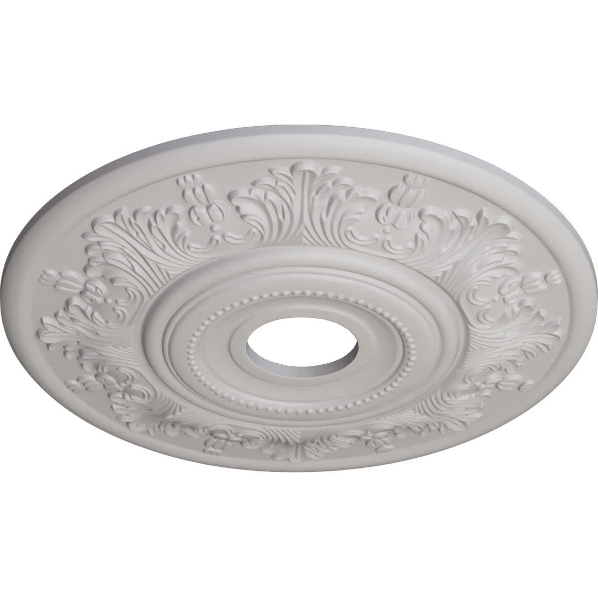 Ekena Millwork Cm20Viuwf Vienna Ceiling Medallion, Ultra Pure White