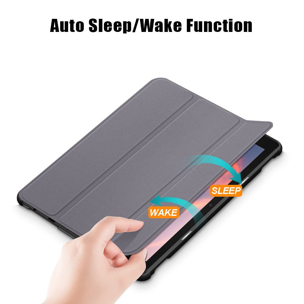Tablet Case Fits 8 & 8 Plus Tablet,Snowwicase   [Sleep/Wake] Slim Soft Tpu Back Smart Magnetic Stand Protective Cover Cases,(Not