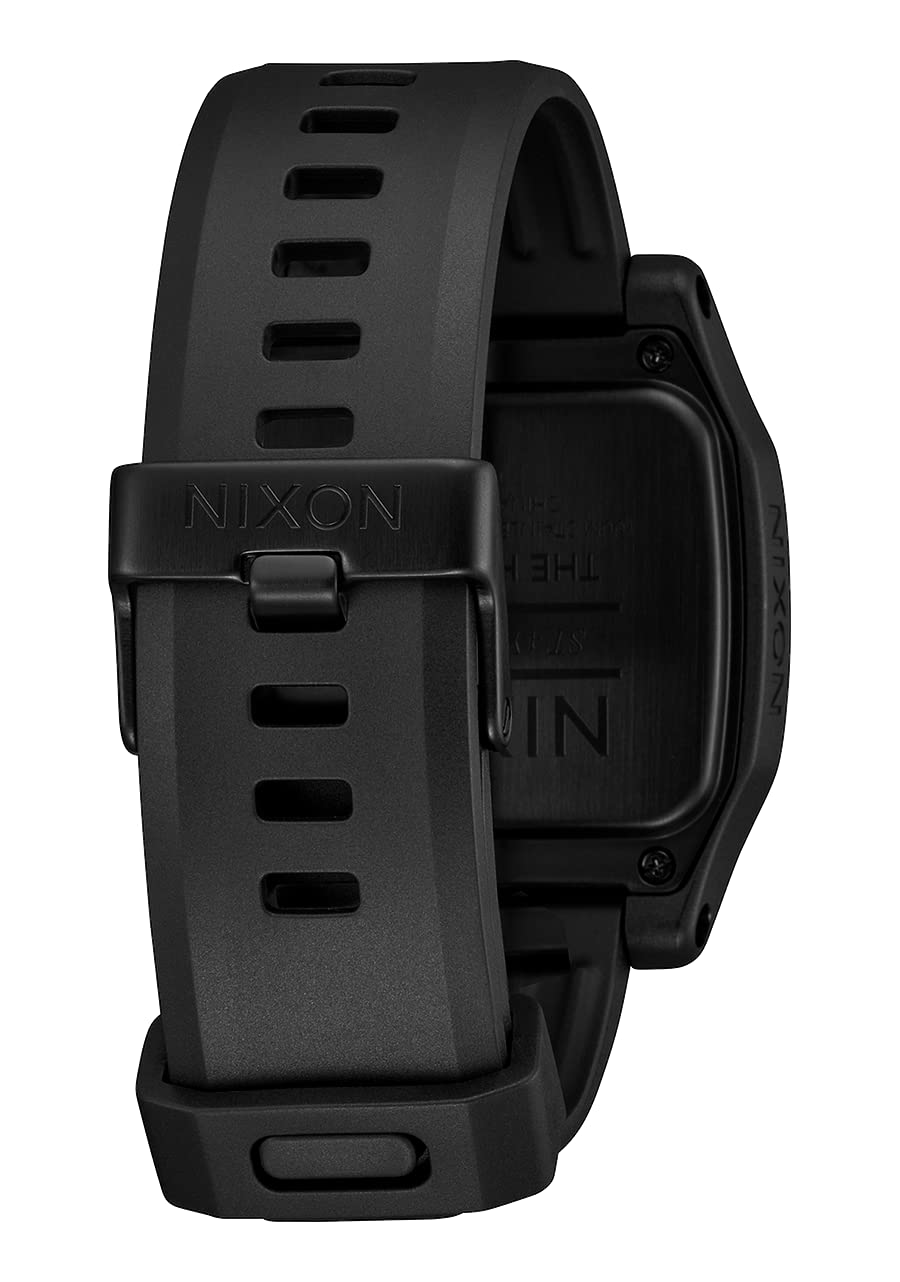 Nixon High Tide A1308 - All Black - Digital Watch For Men And Women - Water Resistant Surfing, Diving, Fishing Watch - Mens Wate