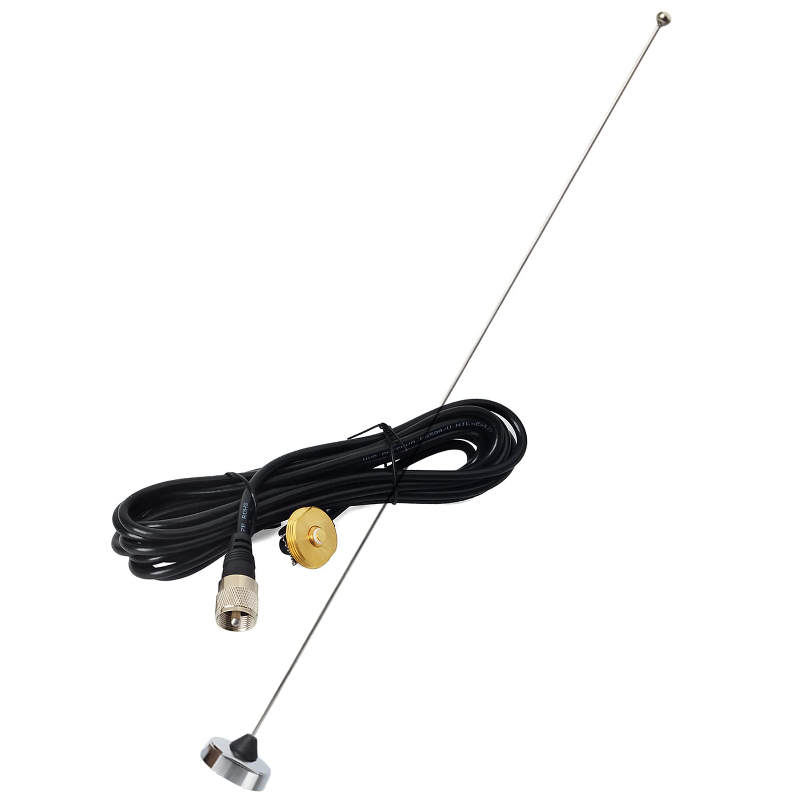 Hys Tcj N1 Vhf Nmo 136 174 Mhz Mobile Vehicle Fm Tranceiver 2M Antenna With 13 Ft Rg58 Coax Cable Nmo To Uhf Pl259 Connector For