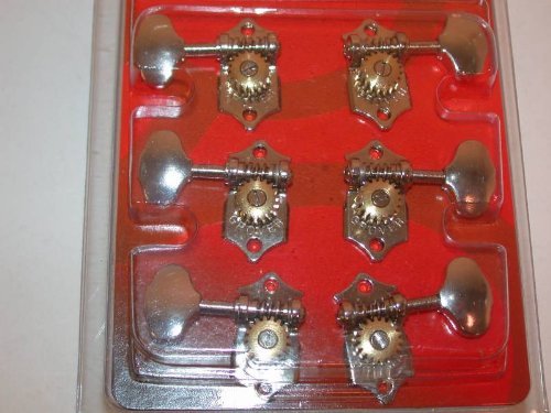 Grover, H97 18Na, Sta Tite 18:1 Guitar Tuner/Machine, Vintage Style, Horizontal