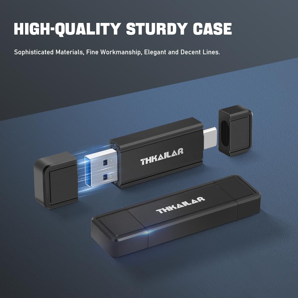 Thkailar Usb C 3.2 Gen 2 Flash Drive 128Gb High Speed Up To 350Mb/S Read 2 In 1 Usb Drive Data Storage, Usb C Thumb Drive Compat