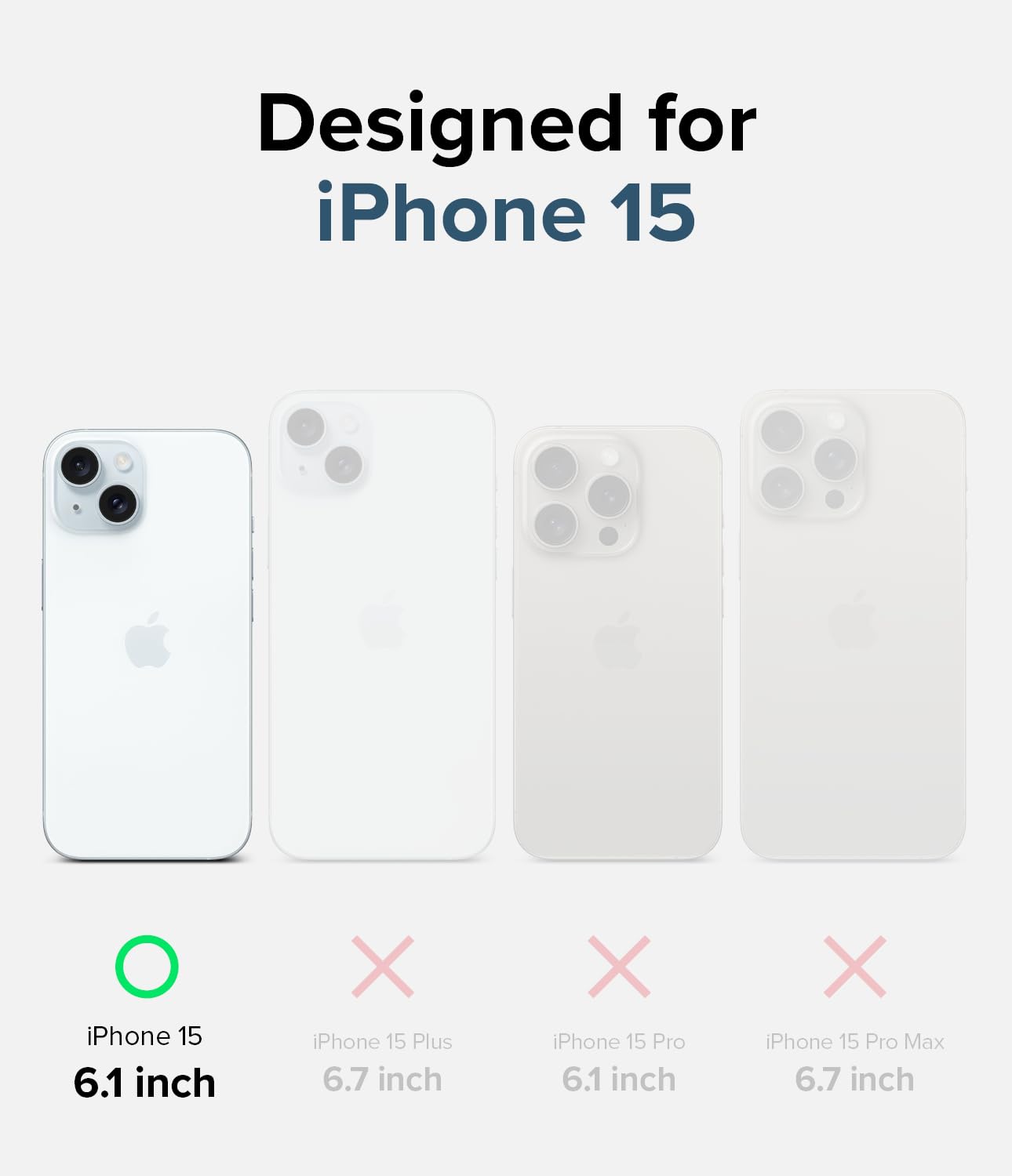 Ringke Fusion [Oil & Dirt Resistant] Compatible With Iphone 15 Case, Uv Coating For Scratch & Discoloration Resistant, Shockproo