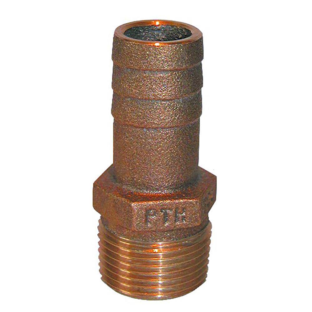 Groco 1-1/2'' Npt X 1-1/2'' Id Bronze Pipe To Hose Straight Fitting,WBIASB000FOYDX6