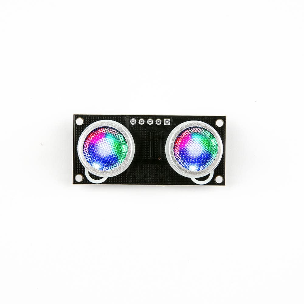 SHILLEHTEK HC-SR04 with RGB Light Distance Obstacle Avoidance, Compatible with Raspberry Pi (Raspberry Pi Pico and Other Models)
