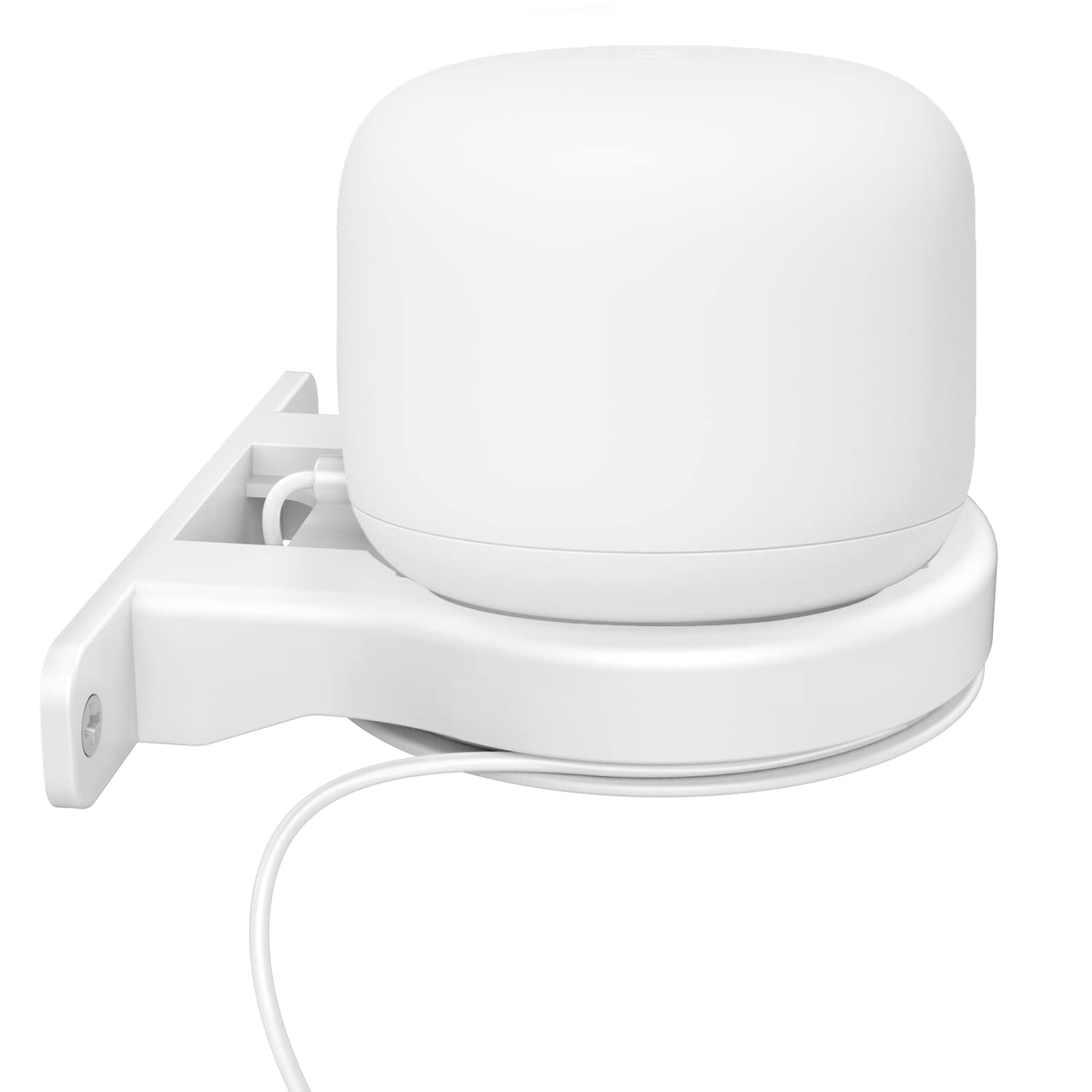 Delidigi Abs Wall Mount Compatible With Nest Wifi Router  Ac2200 Bracket Holder Shelf For Nest Wifi Point [Built In Cable Manage