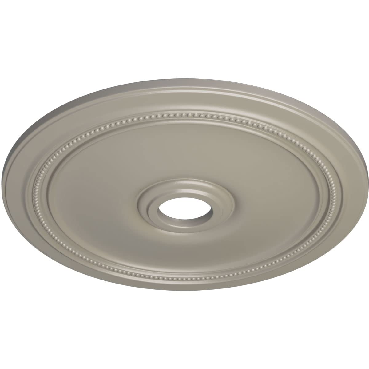 Ekena Millwork Cm24Dipws Diane Ceiling Medallion, 24Od X 3 5/8Id X 1 1/4P (Fits Canopies Up To 6 1/4), Hand-Painted Pearl White