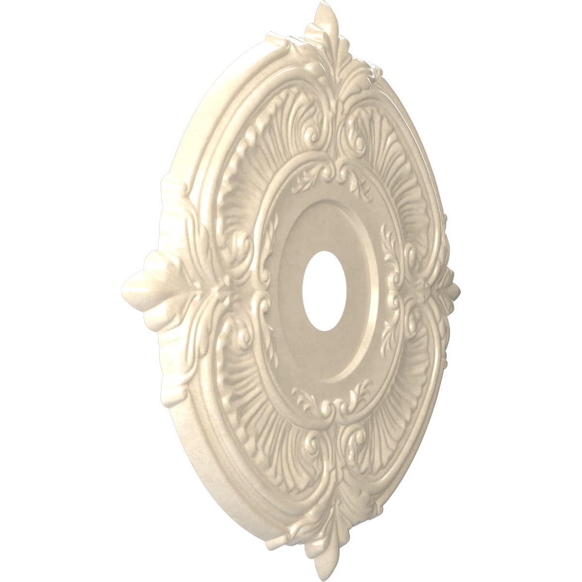 Ekena Millwork Cmp22Atepe Attica Thermoformed Pvc Ceiling Medallion (Fits Canopies Up To 7 3/4), 22Od X 3 1/2Id X 1P, Universal