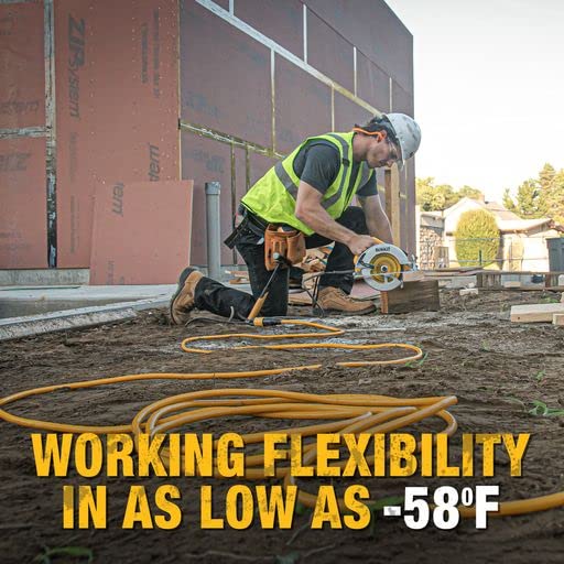 Dewalt 100 Foot Extension Cordlighted Click To Lock 10/3 Sjtw  Heavy Duty Outdoor, Waterproof, Weatherproof, Heat & Corrosion Re