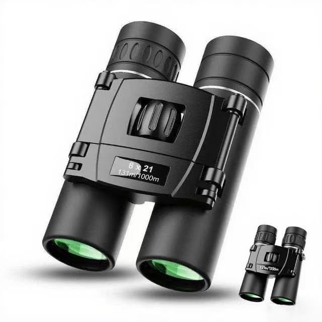 Connected Seasons 8x21 Compact Binoculars for Birdwatching, Sightseeing and Events, with Center Focus Wheel