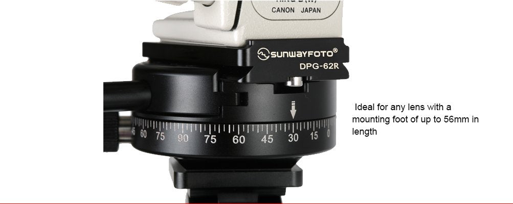 Sunwayfoto 62Mm Qr Plate Dpg 62R Arca/Rrs Lever Clamp Compatible Sunway